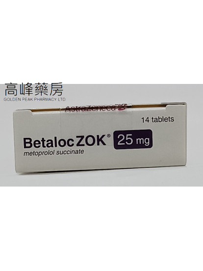 Betaloc Zok 25mg 14Tablets