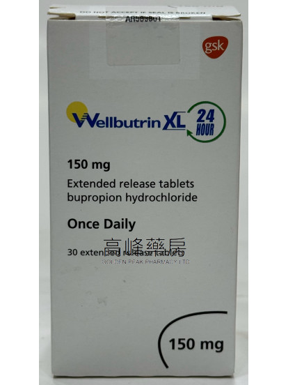 Wellbutrin XL 150mg 30Tablets