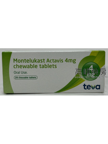 Teva-Montelukast 4mg 28Chewable Tablets