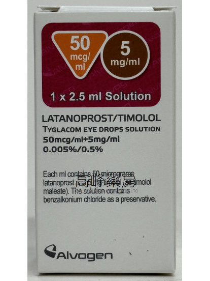 Tyglacom Eye Drops Solution 50mcg/ml+5mg/ml
