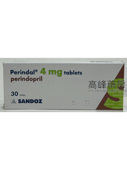 Sandoz Perindal 4mg 30Tablets(Perindopril)