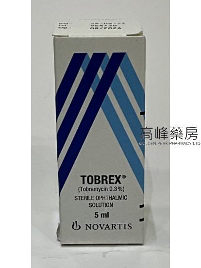 Tobrex sterile ophthalmic solution 5ml