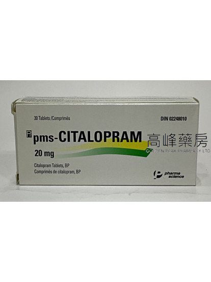 Pms-Citalopram 20mg 30Tablets